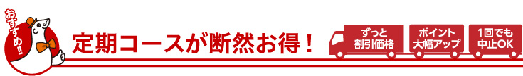 定期コースが断然お得！