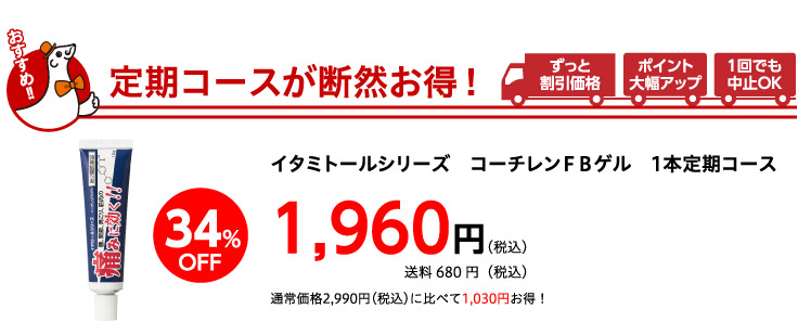 定期コースが断然お得！