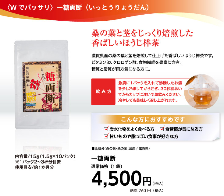 Wでバッサリ一糖両断
