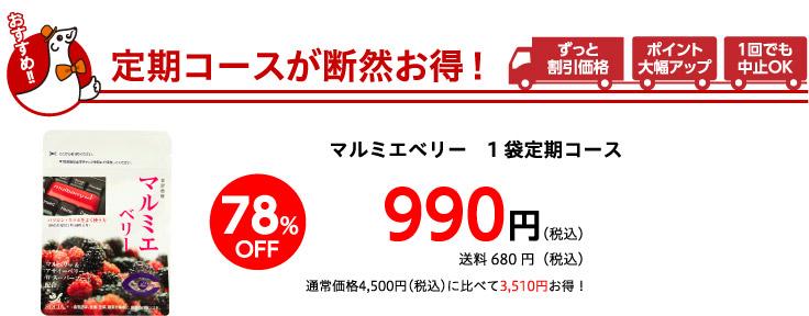 定期コースが断然お得！
