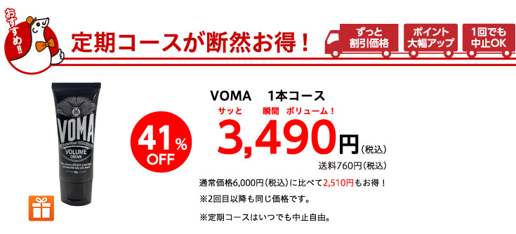 定期コースが断然お得！