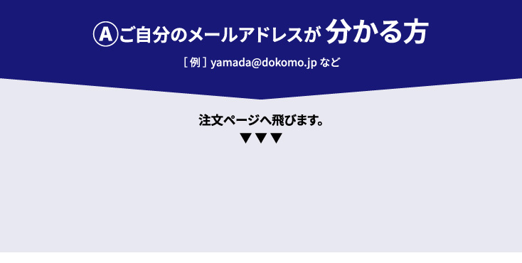 ご自分のメールアドレスが分かる方